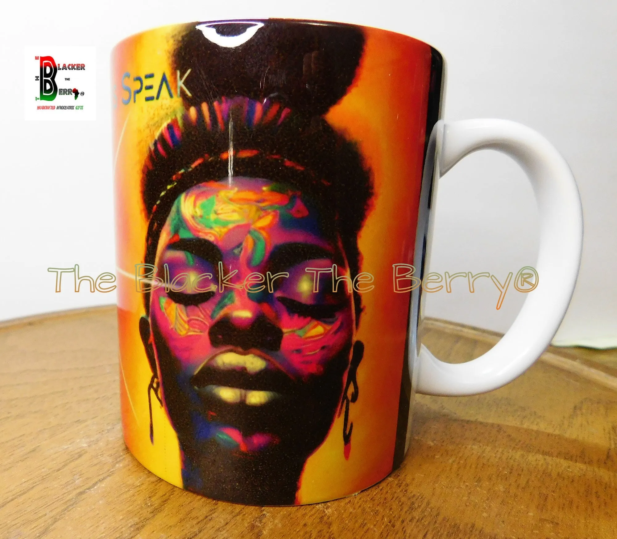 African Adinkra Sankofa Mug Cup Black Man Woman Afrocentric Handmade Black Owned Business