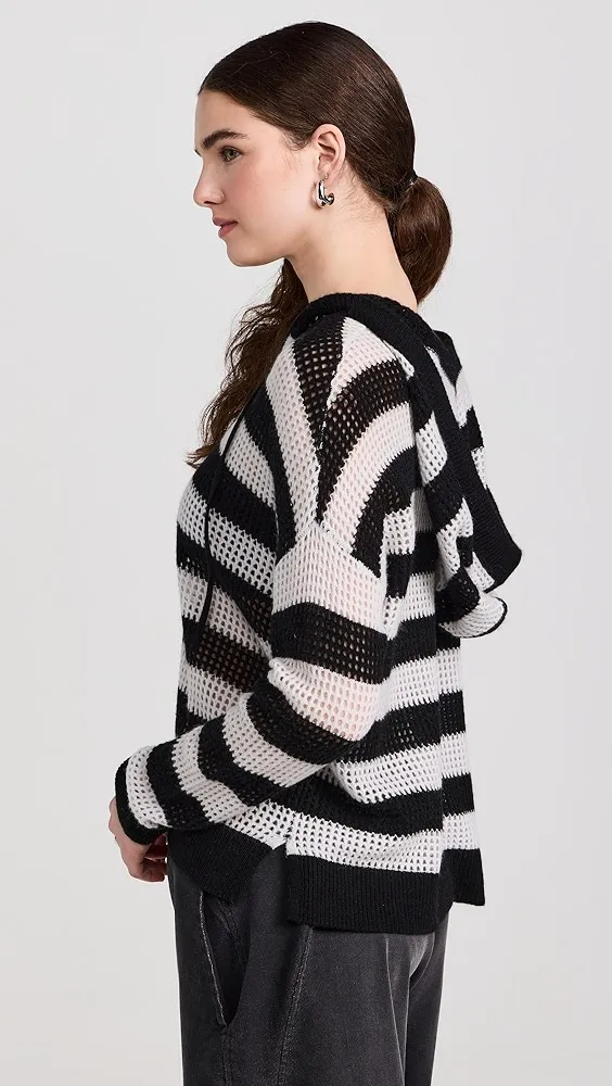 ATM Anthony Thomas Melillo   Cashmere Stripe Hoodie 