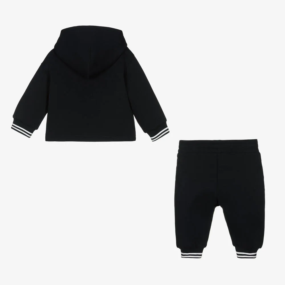 Baby Boys Navy Blue Cotton Tracksuit