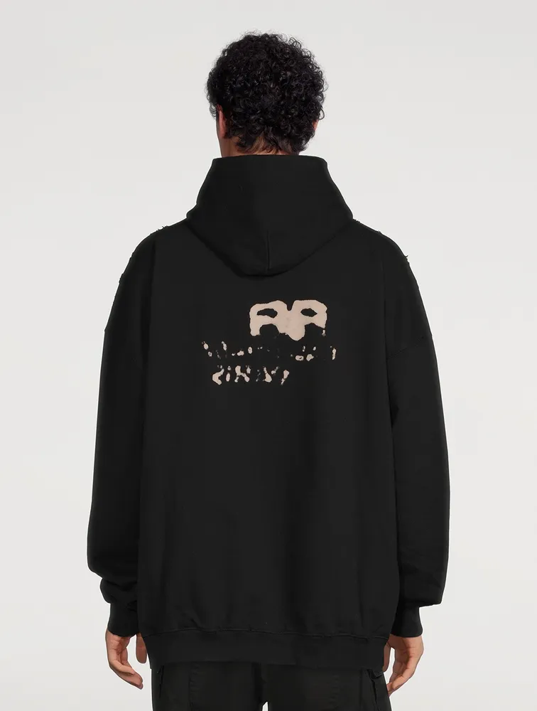 BALENCIAGA Hand Drawn BB Icon Oversized Hoodie