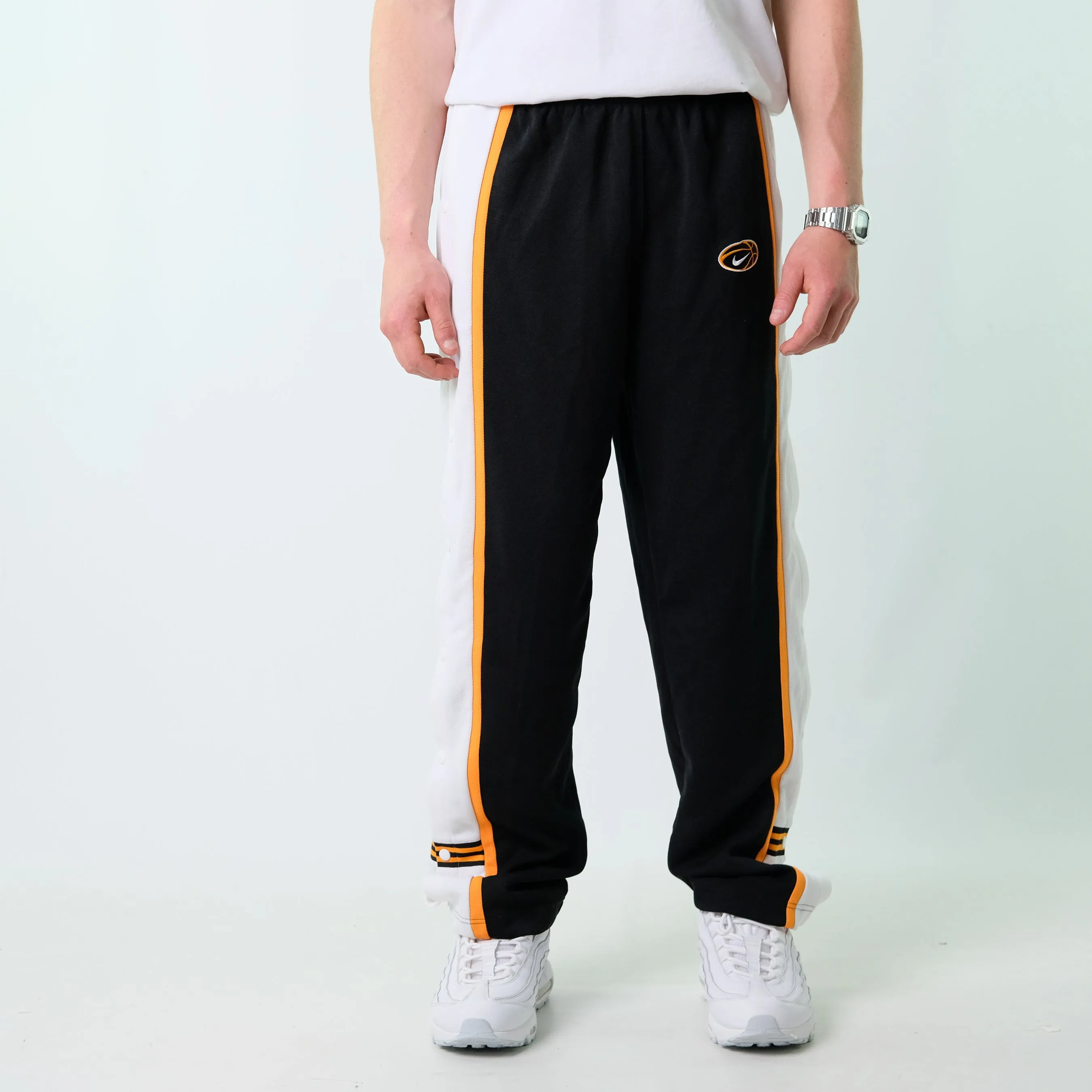 Black y2ks Nike Tracksuit Bottoms  Baggy Pants (28x32)