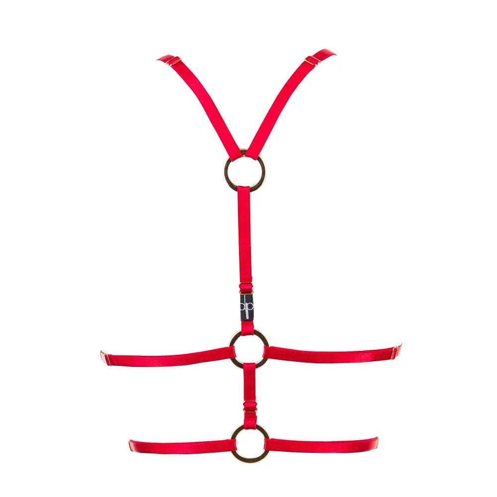 Bon Bondage Harness Slim ruby