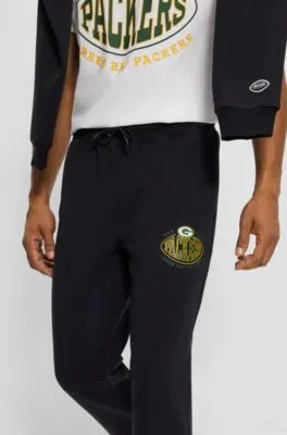 BOSS x NFL cotton-blend tracksuit bottoms with collaborative branding