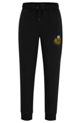 BOSS x NFL cotton-blend tracksuit bottoms with collaborative branding