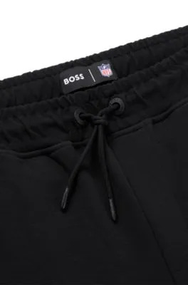 BOSS x NFL cotton-blend tracksuit bottoms with collaborative branding