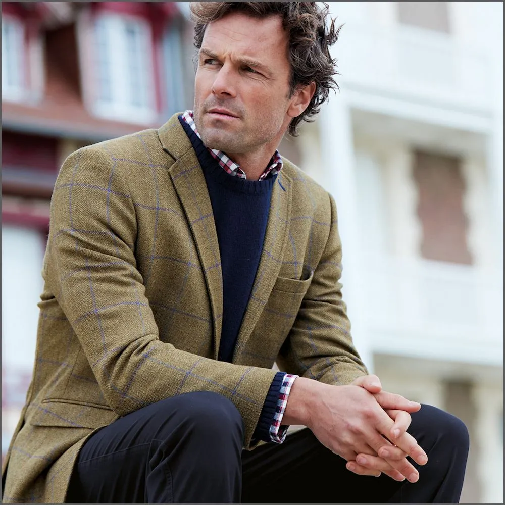 Brook Taverner Breedon Pure New Wool Check Jacket-