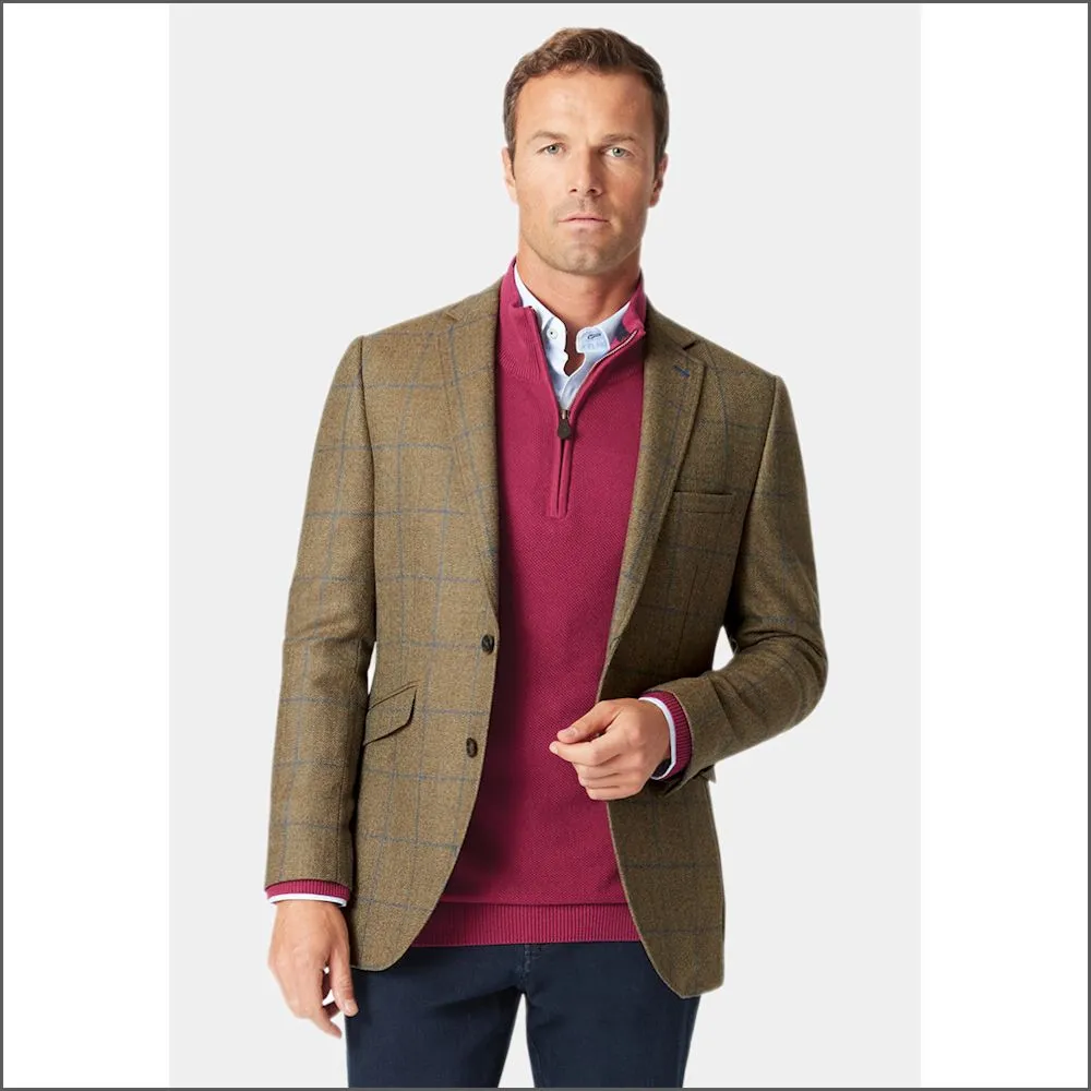 Brook Taverner Breedon Pure New Wool Check Jacket-