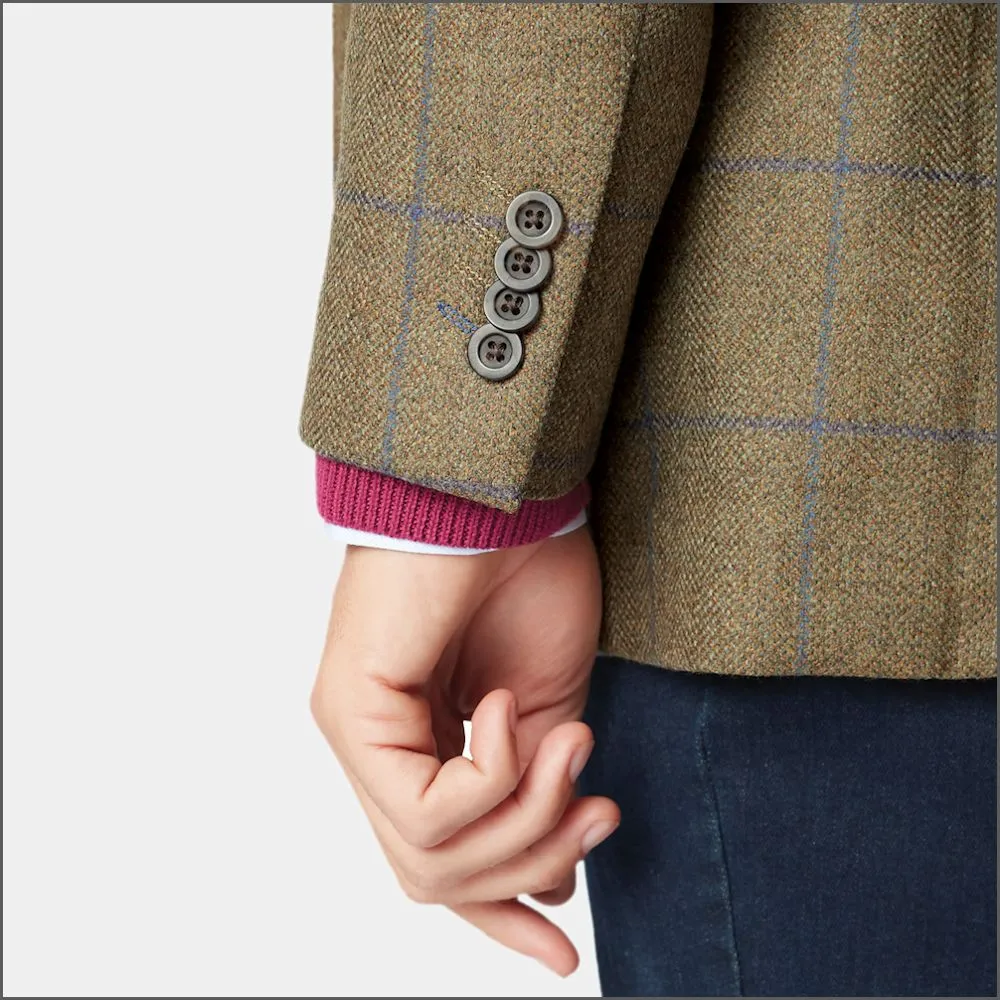 Brook Taverner Breedon Pure New Wool Check Jacket-