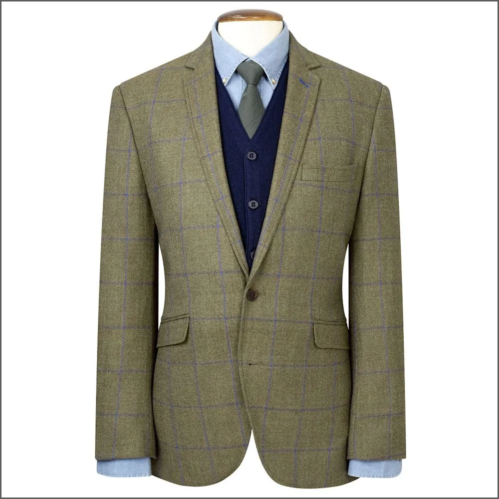 Brook Taverner Breedon Pure New Wool Check Jacket-