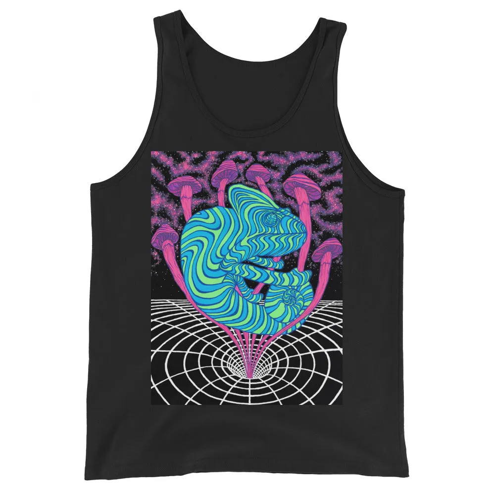 CHAMELEON SHROOMS VORTEX GRAPHIC TANKTOP