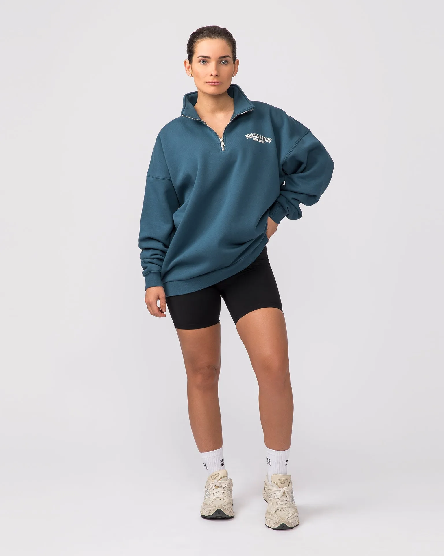 Classic Quarter Zip - Tidal Teal