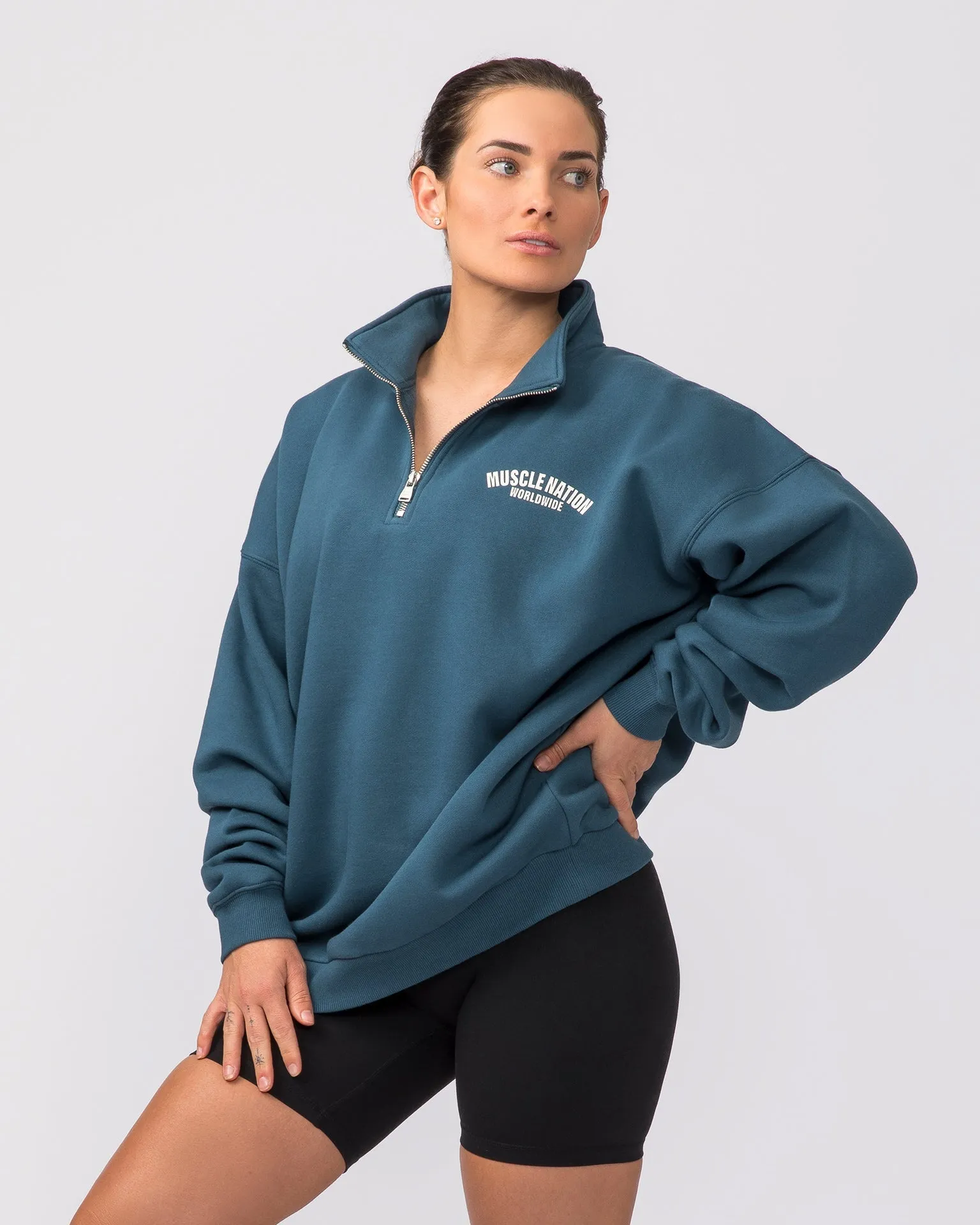 Classic Quarter Zip - Tidal Teal