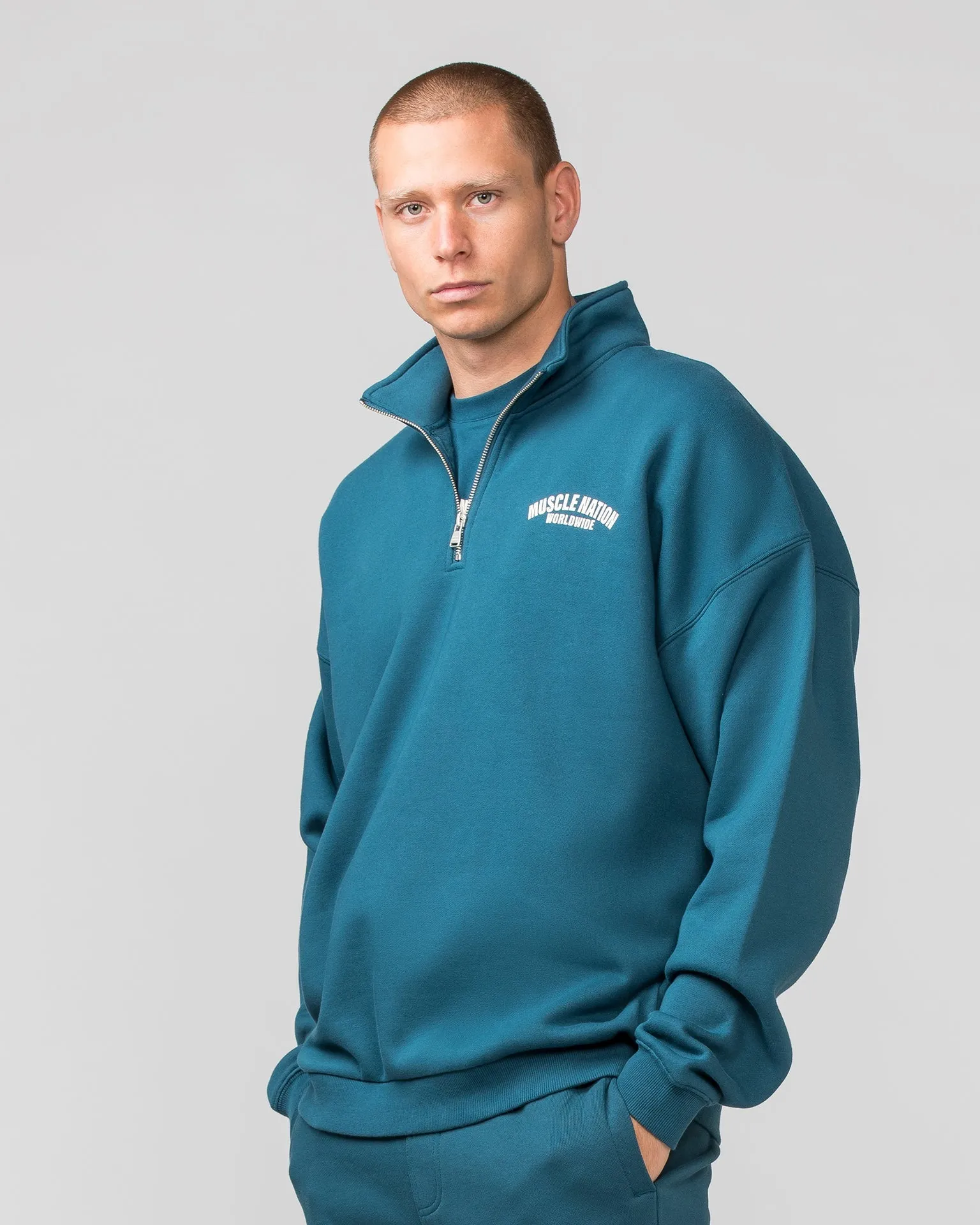 Classic Quarter Zip - Tidal Teal