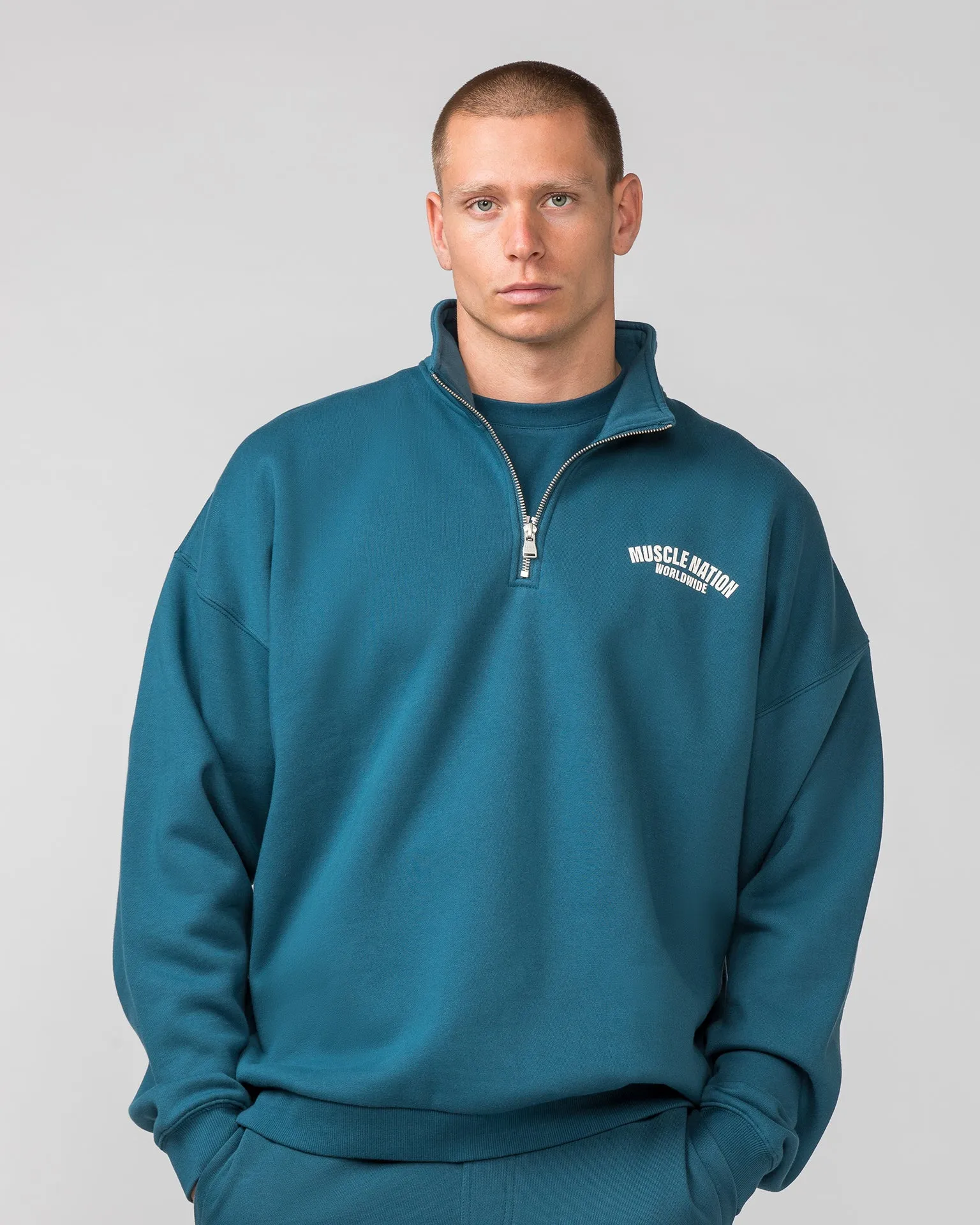 Classic Quarter Zip - Tidal Teal