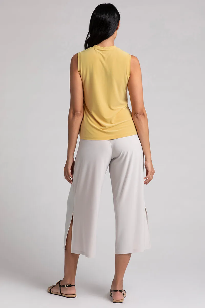 Crew Neck Slim Tank | Marigold