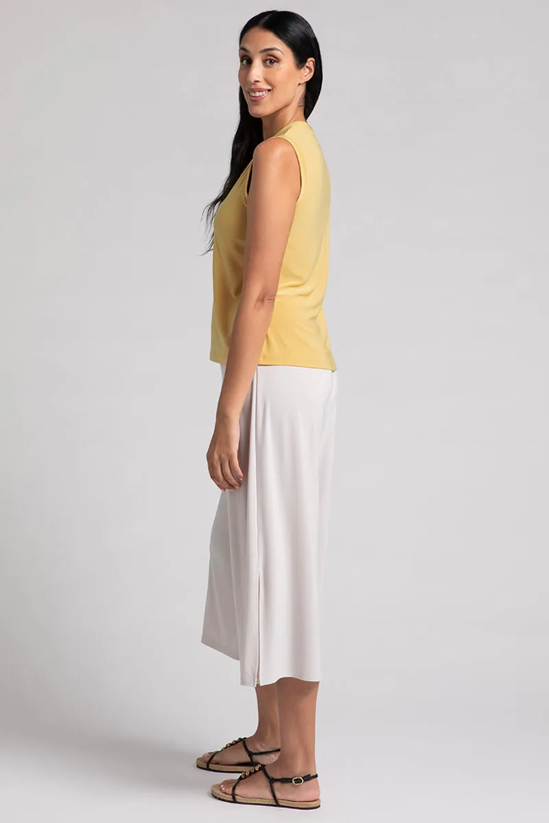 Crew Neck Slim Tank | Marigold