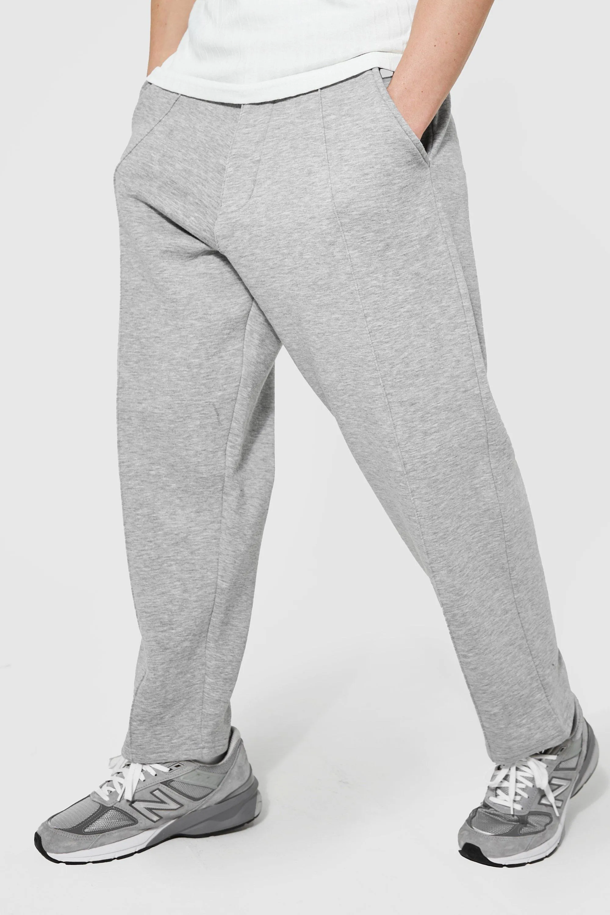 Cropped Pintuck Jogger | boohooMAN UK