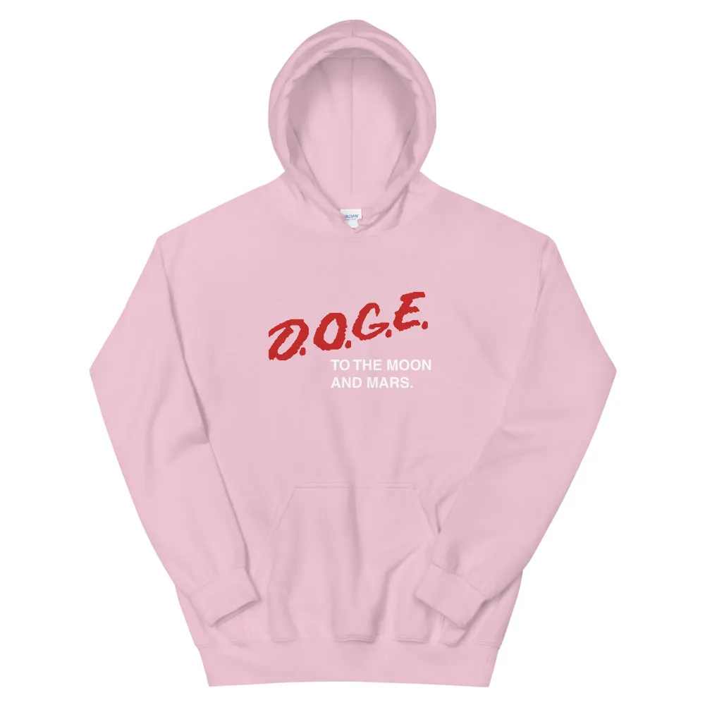 Doge To the Moon and Mars DARE Hoodie