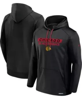 Fanatics Men's NHL Fanatics Chicago Blackhawks Authentic Pro Rink Fleece Pullover Hoodie