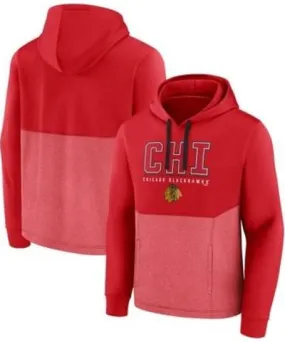 Fanatics Men's NHL Fanatics Chicago Blackhawks Successful Tri-Blend Pullover Hoodie