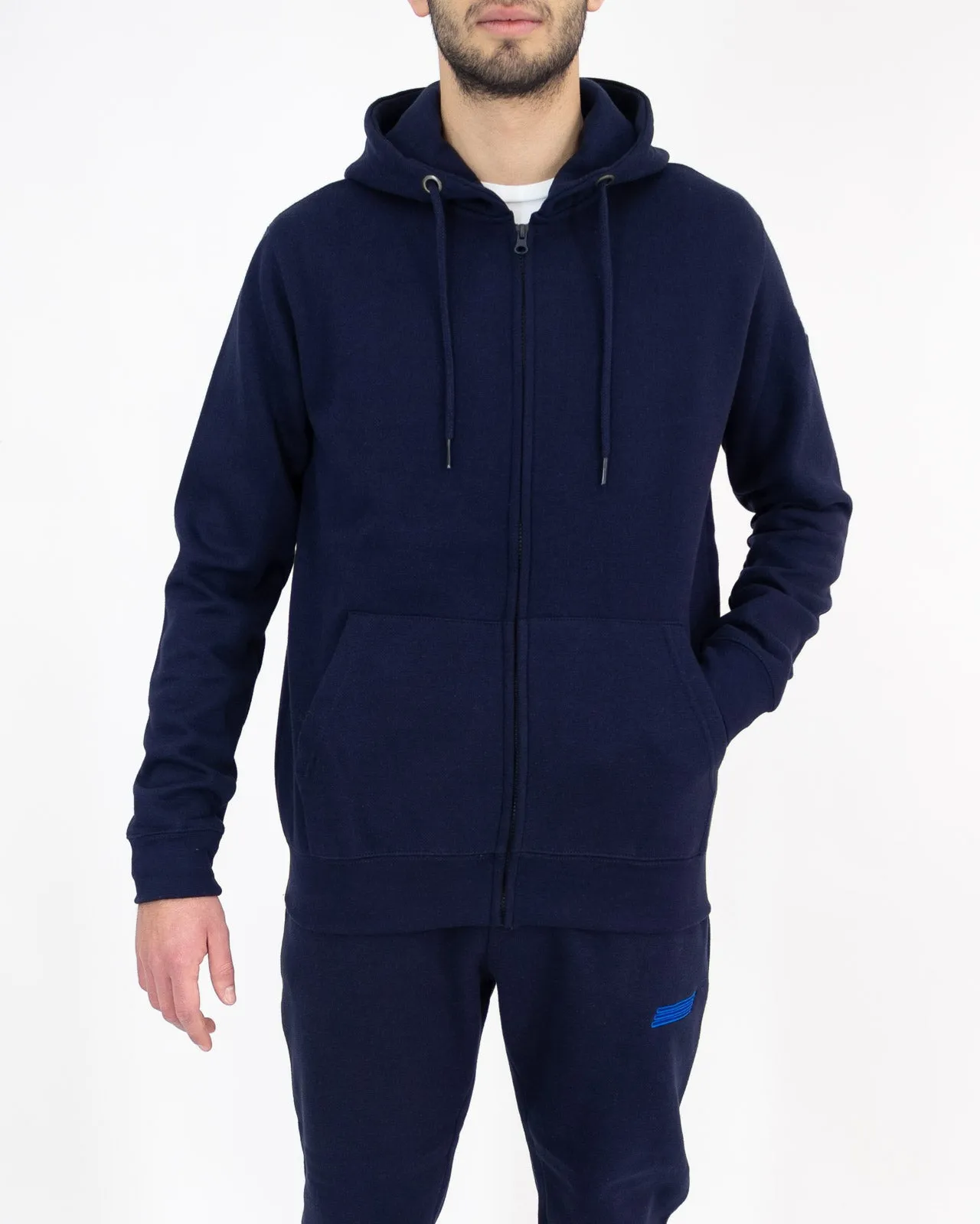 Felpa full zip cappuccio