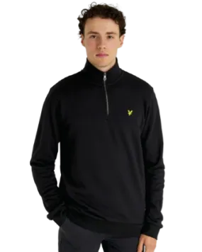 FELPA LYLE & SCOTT QUARTER ZIP SWEAT JET BLACK