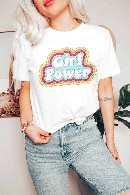 GIRL POWER GRAPHIC TEE PLUS SIZE