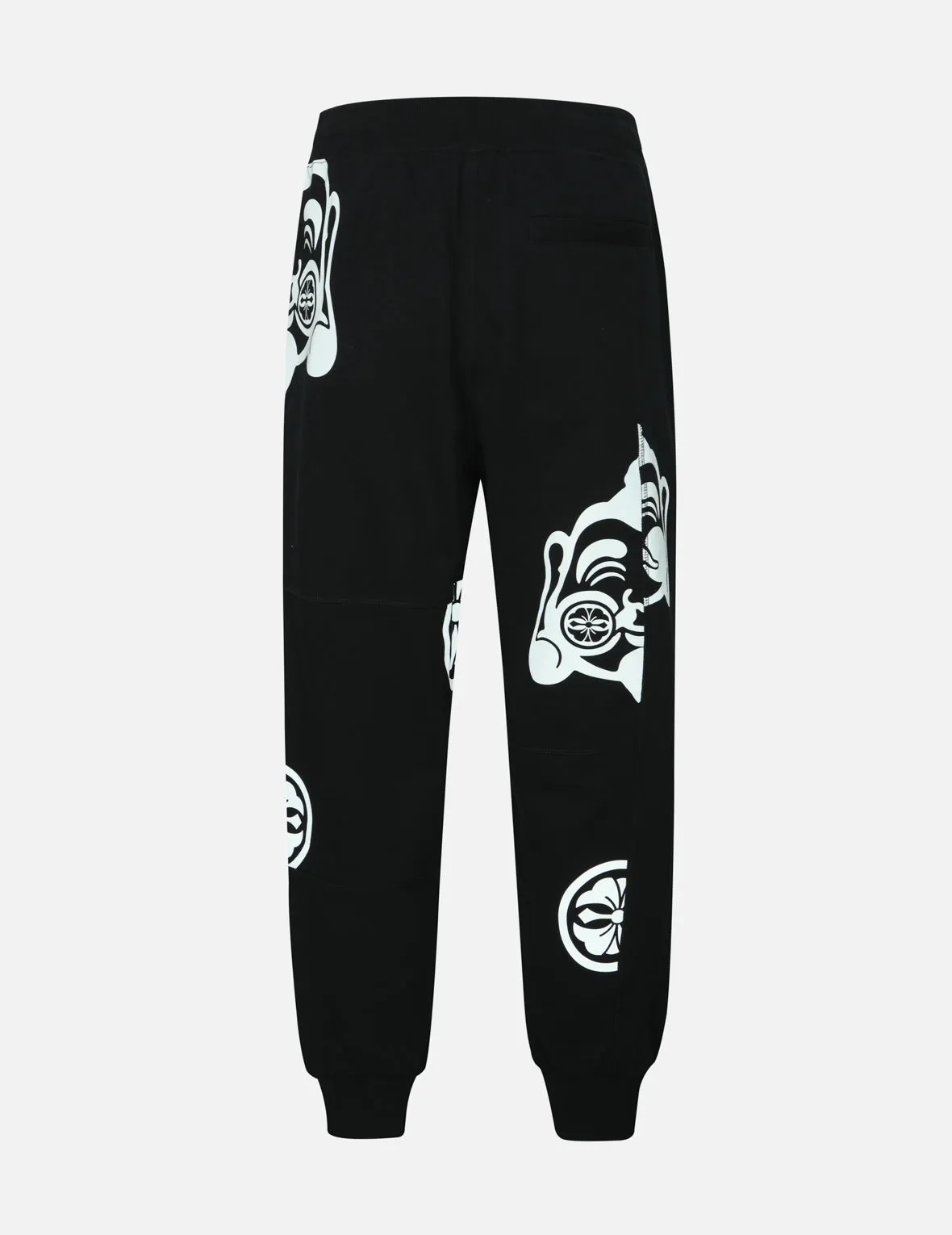 Godhead and Kamon Print Loose Fit Sweatpants