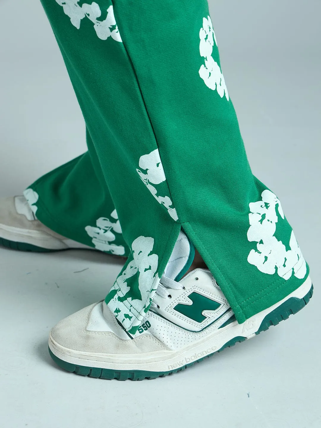 Green Floral Oversized Tracksuit