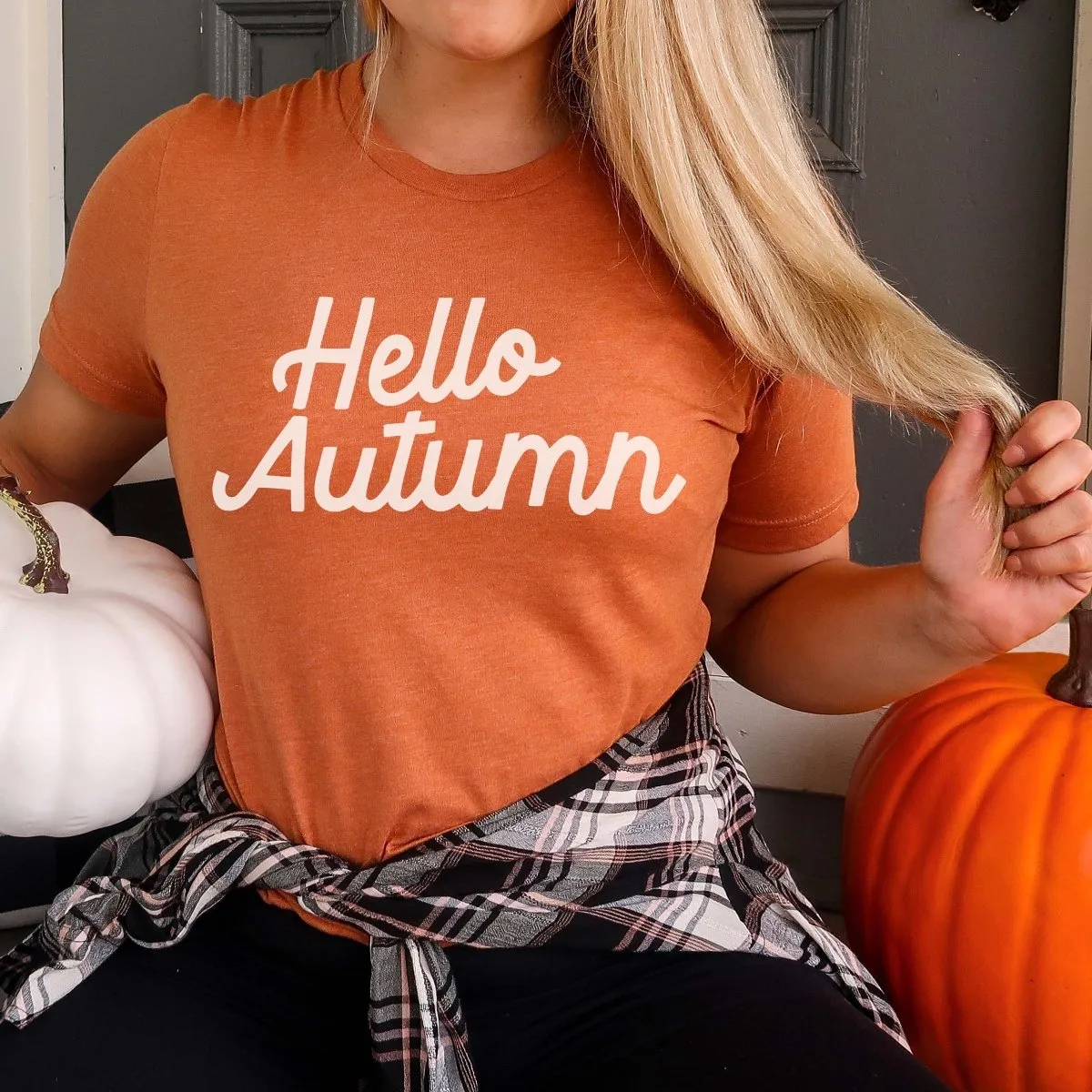 Hello Autumn Bella Graphic Tee