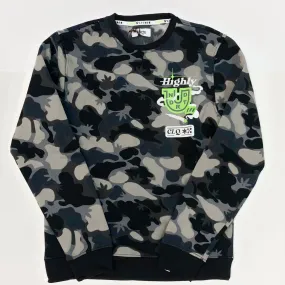 HIGHLY UNDRTD Highly U Camo Graphic Sweatshirt - Camo Black