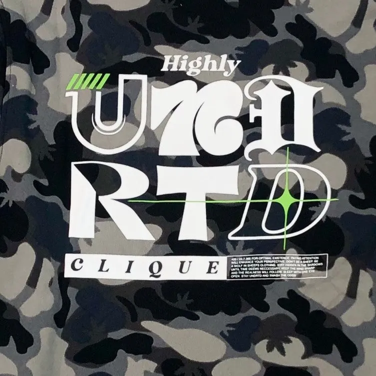 HIGHLY UNDRTD Highly U Camo Graphic Sweatshirt - Camo Black