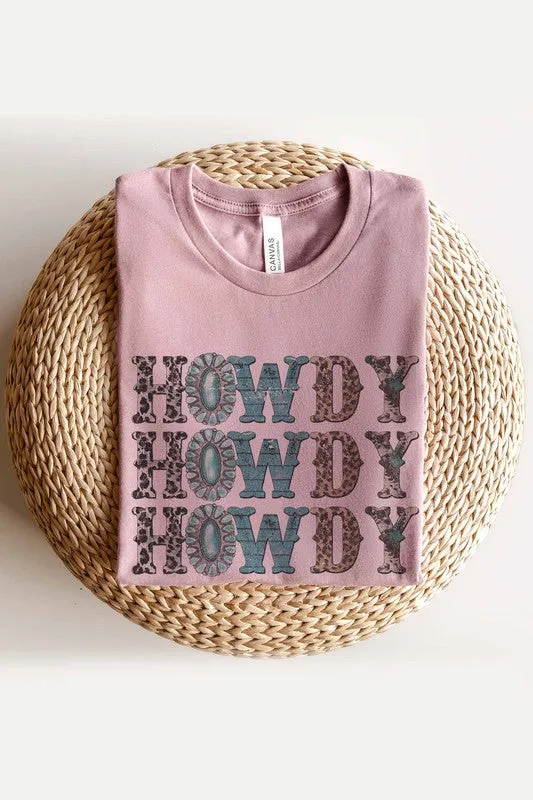 HOWDY LEOPARD GRAPHIC TEE PLUS SIZE