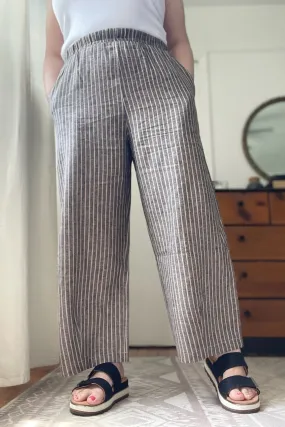 Lena Striped Linen Pant