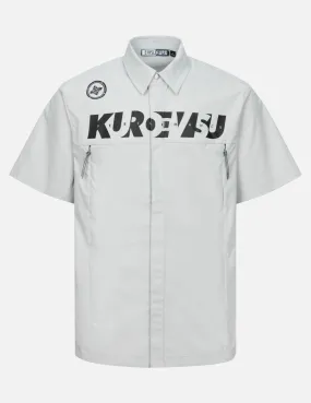 Logo and Kamon Print Regular Fit Short-Sleeves Shirt