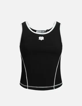 Logo Printed Slim Fit Tank Top