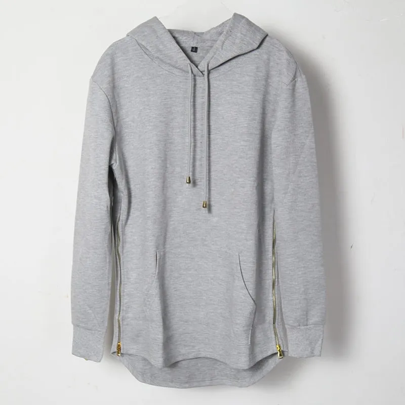 Long Hoodie with Zips