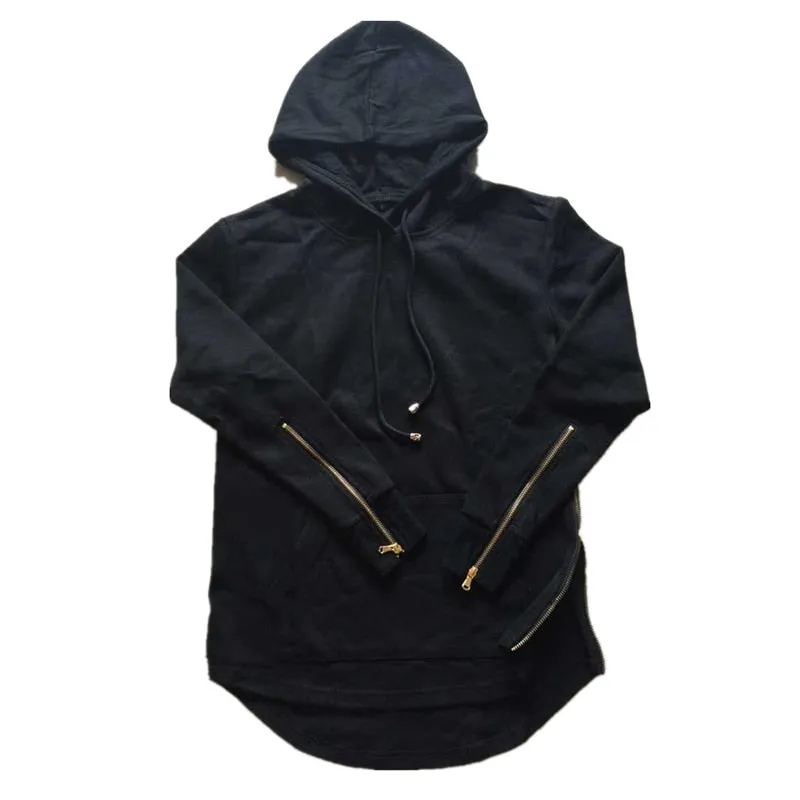 Long Hoodie with Zips