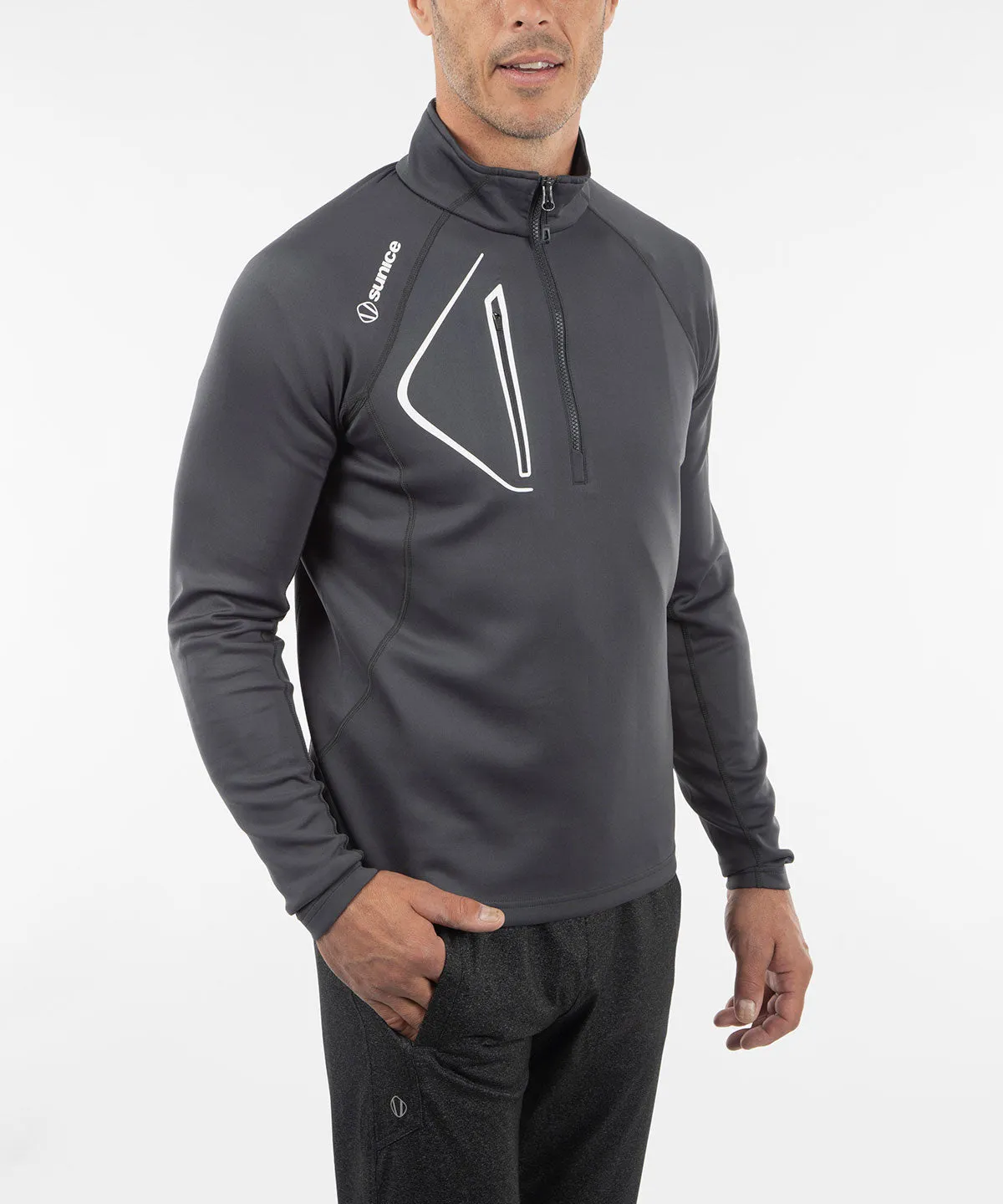 Men's Allendale SuperliteFX Stretch Thermal Half-Zip Pullover