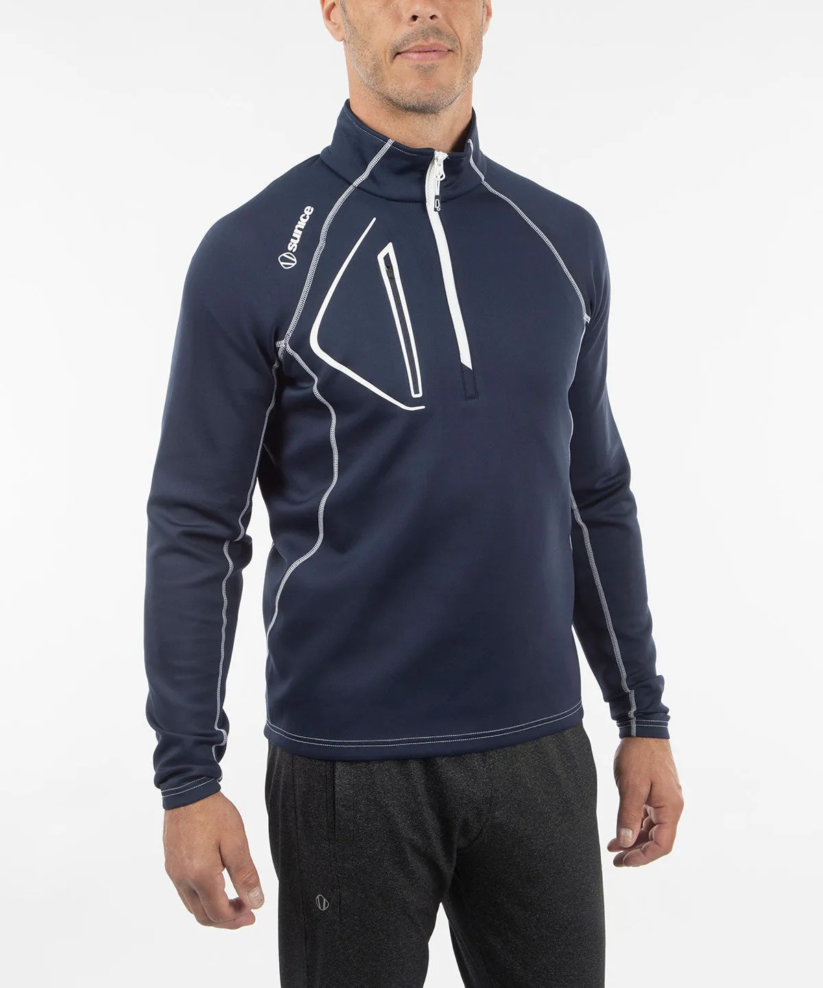 Men's Allendale SuperliteFX Stretch Thermal Half-Zip Pullover