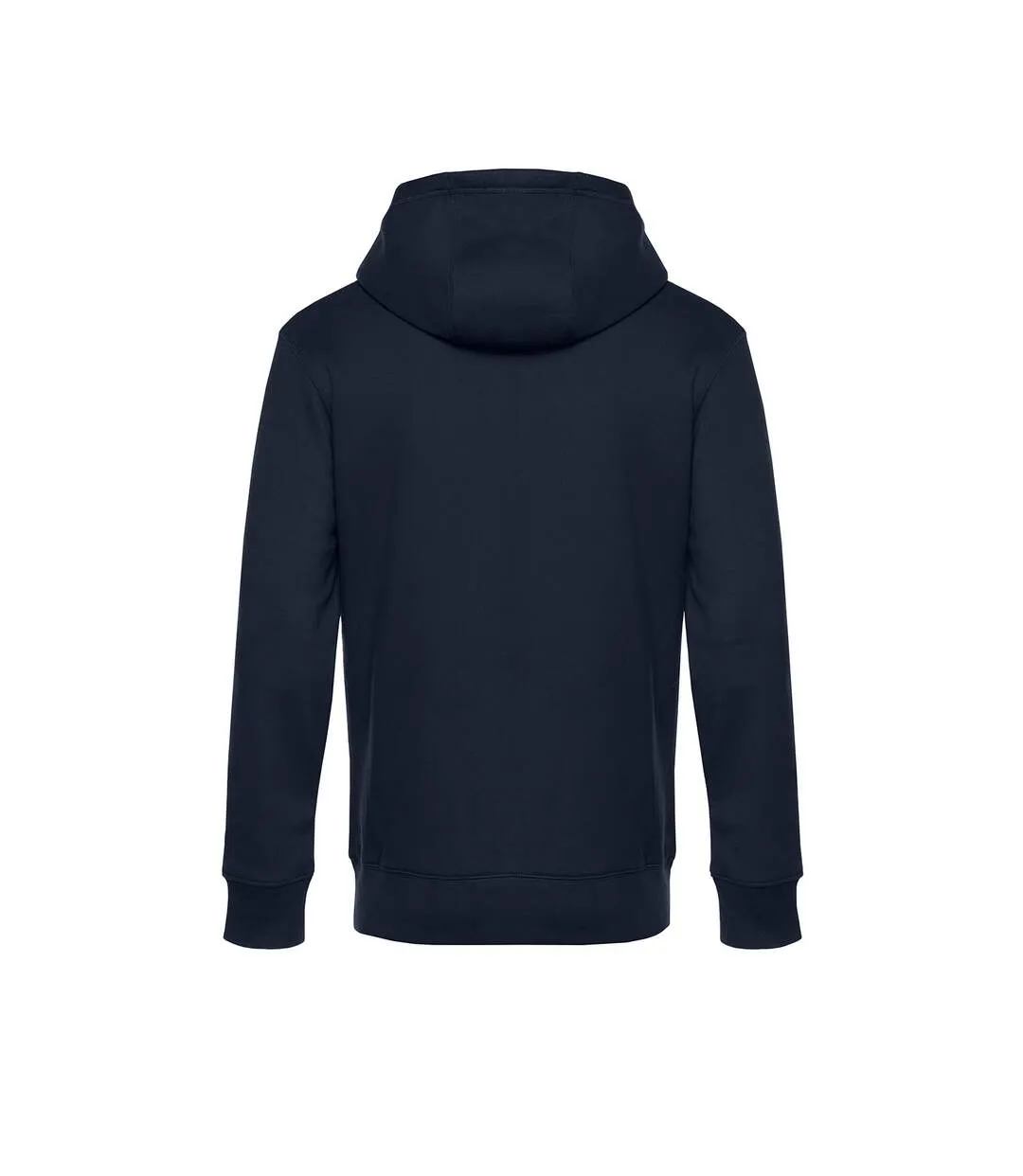 Mens full zip hoodie navy B&C