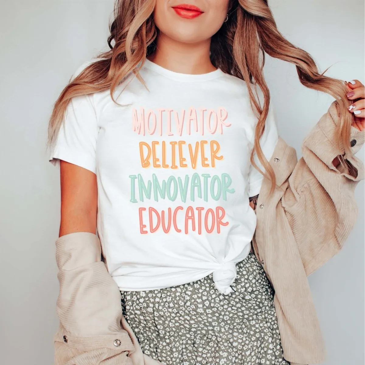 Motivator Educator Bella Graphic Tee