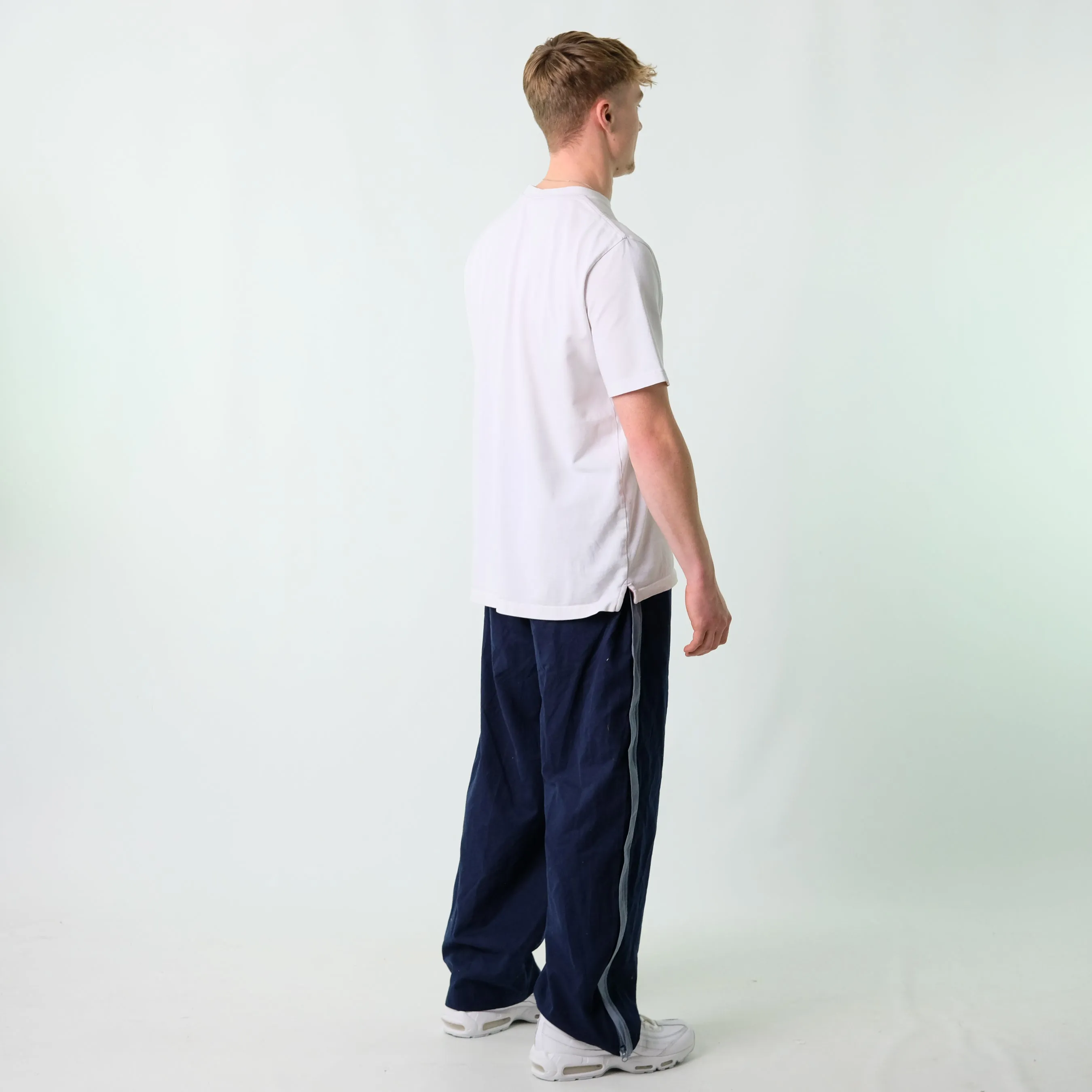 Navy Blue y2ks Nike Tracksuit Bottoms  Baggy Pants (30x30)