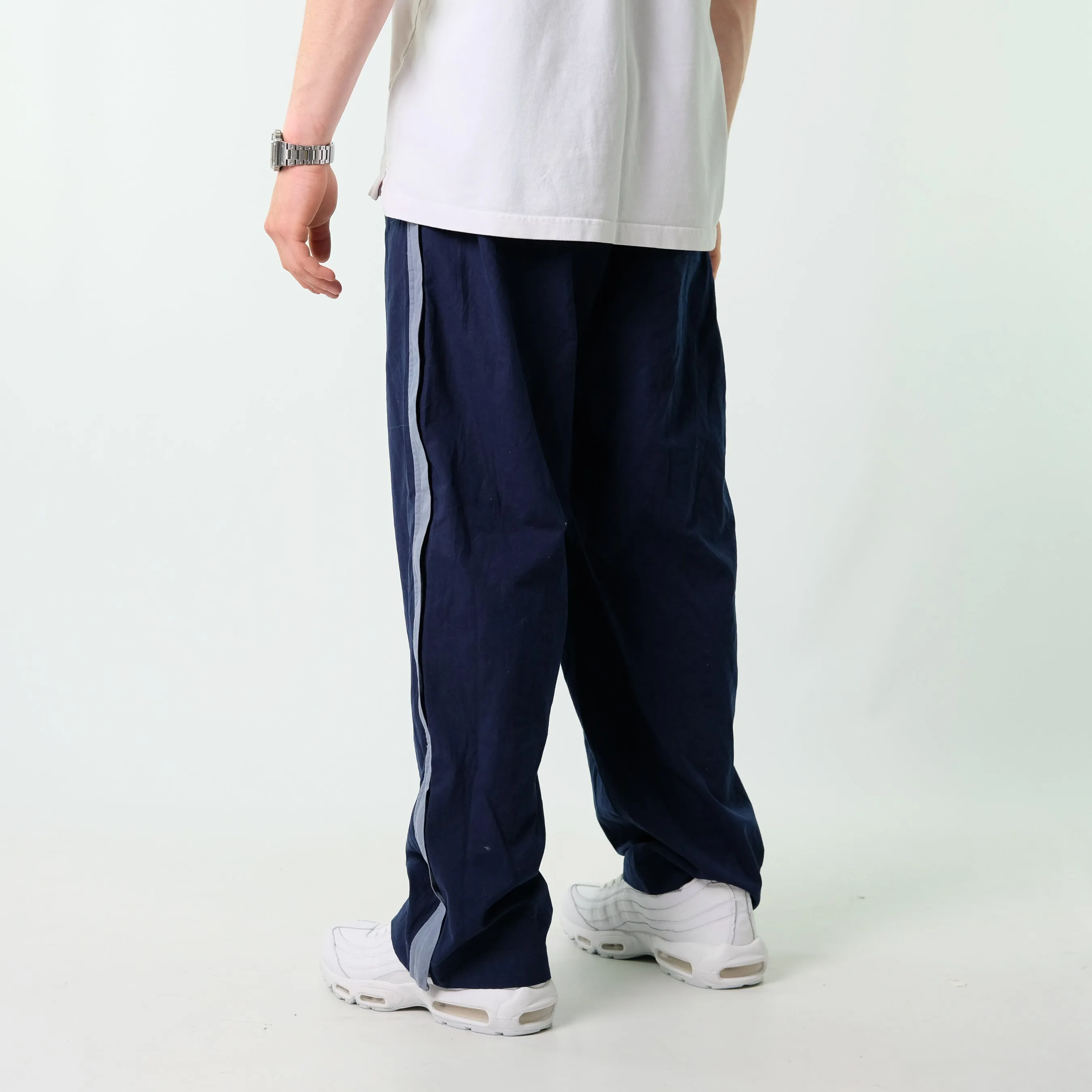 Navy Blue y2ks Nike Tracksuit Bottoms  Baggy Pants (30x30)