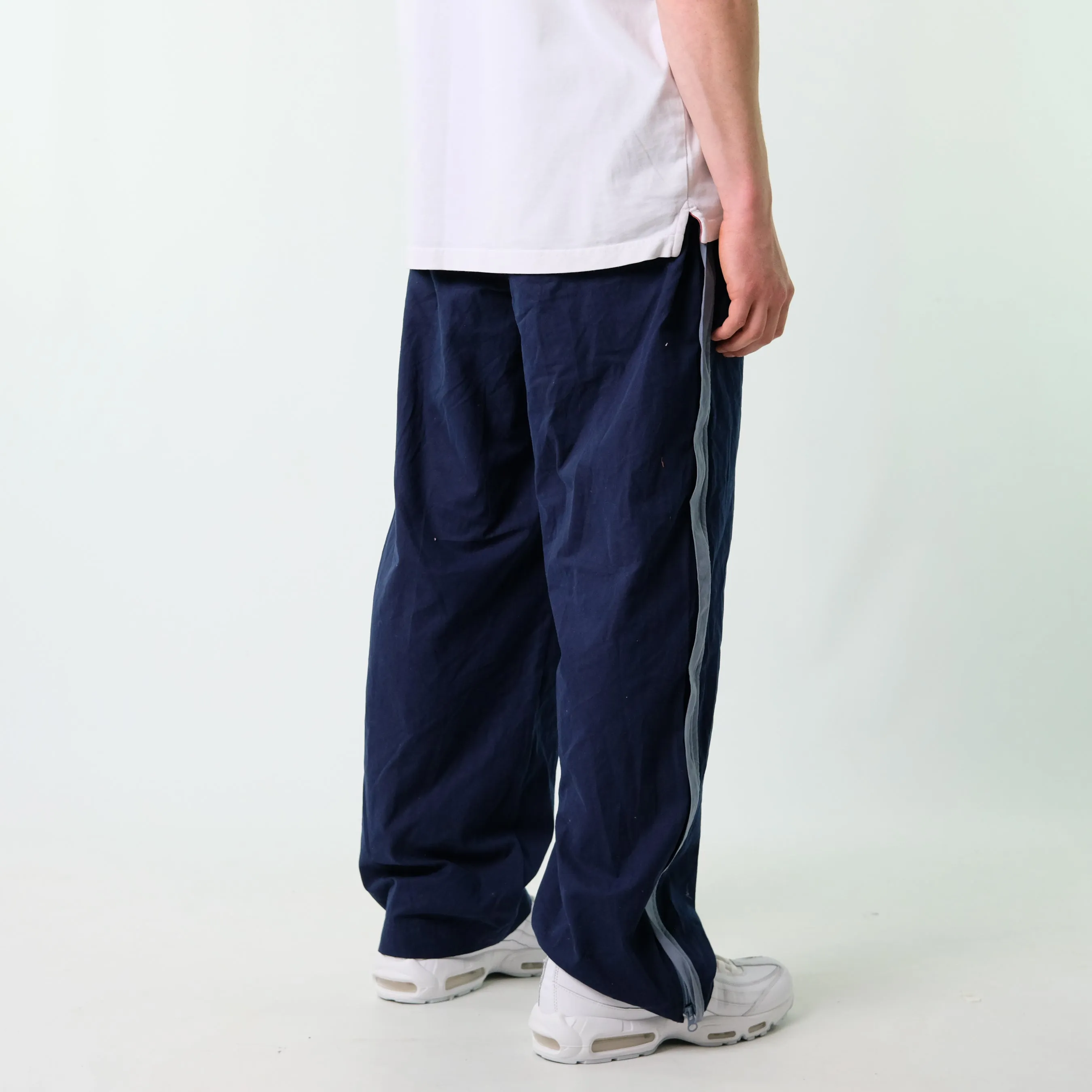 Navy Blue y2ks Nike Tracksuit Bottoms  Baggy Pants (30x30)