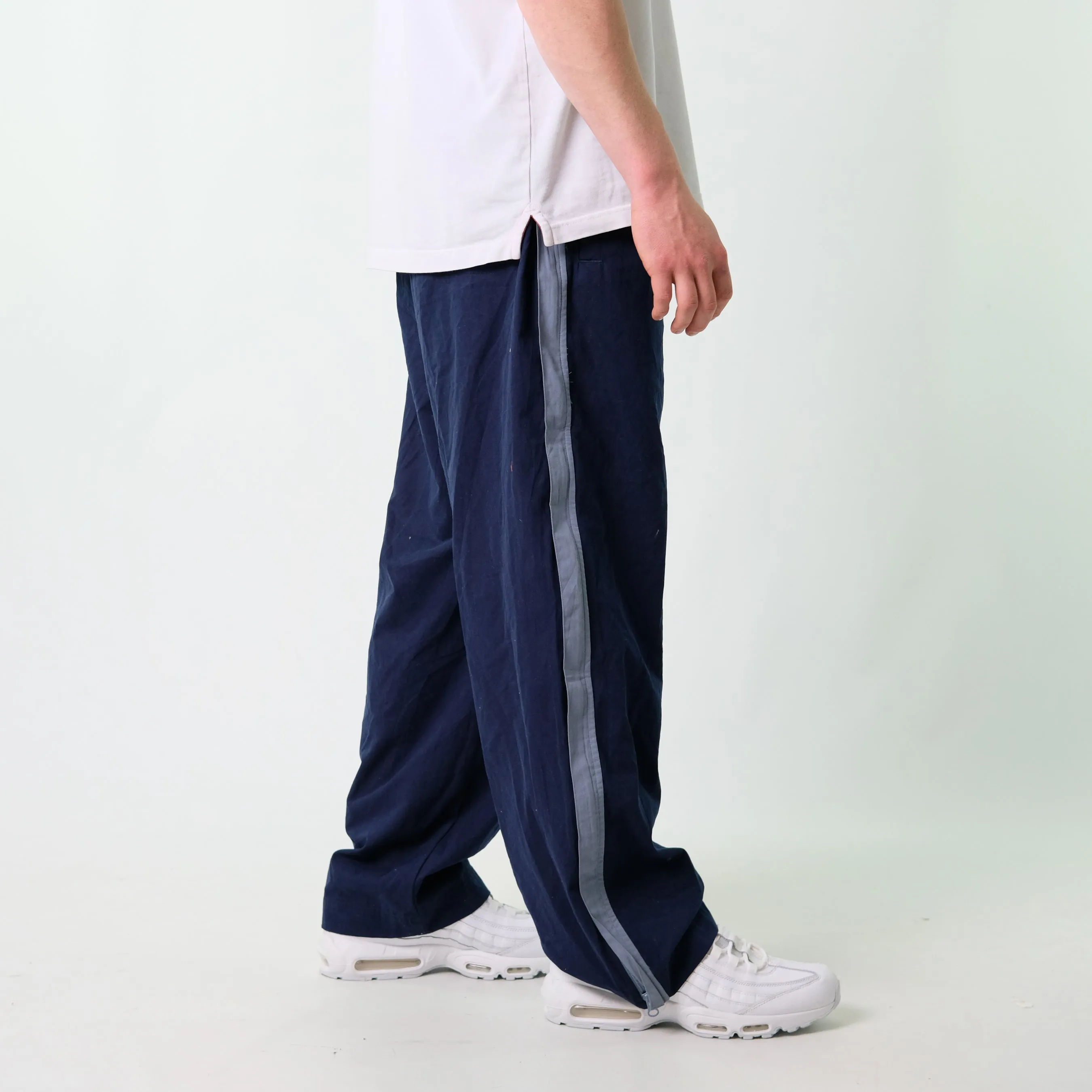 Navy Blue y2ks Nike Tracksuit Bottoms  Baggy Pants (30x30)