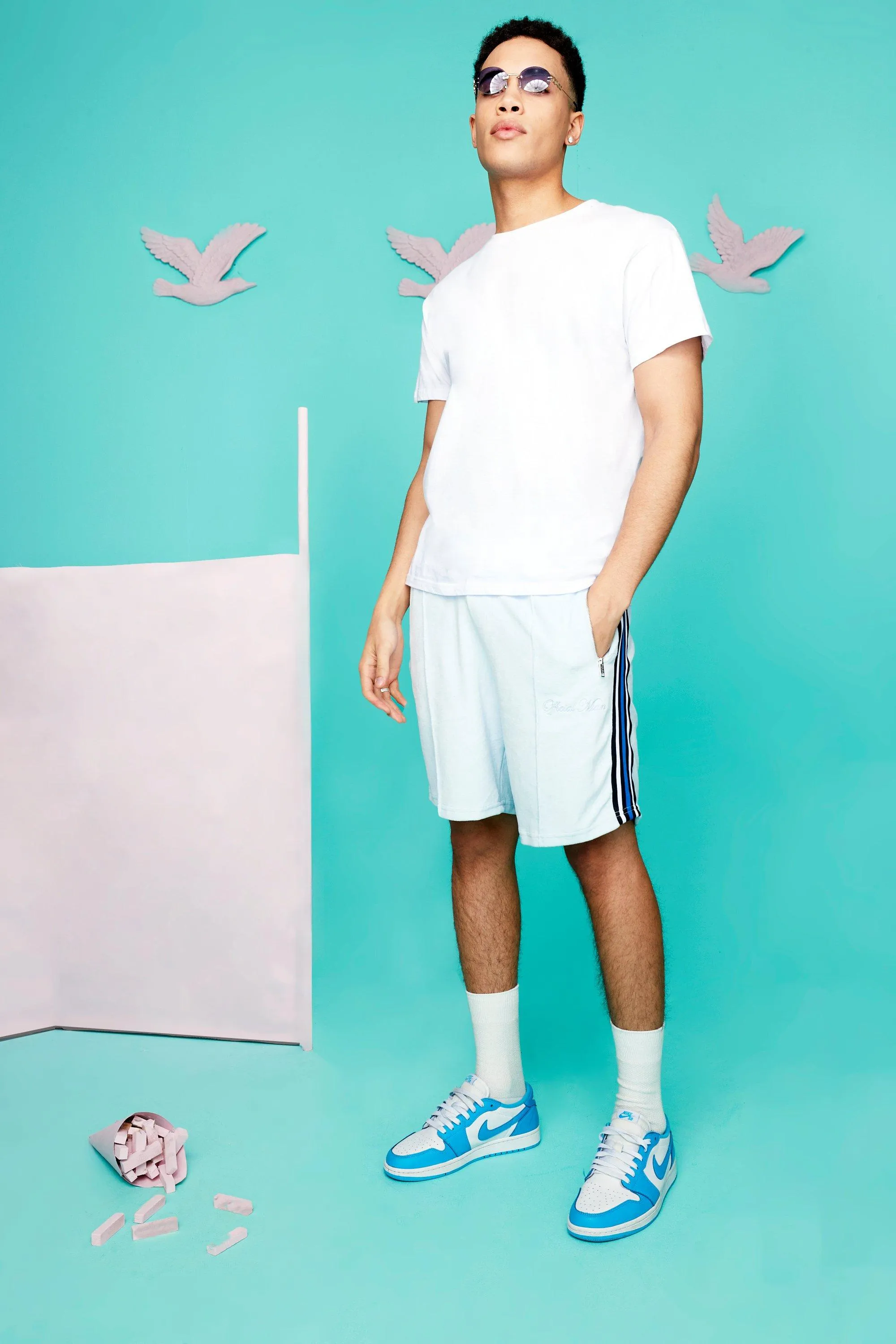 Official Man Towelling Jersey Shorts | boohooMAN UK