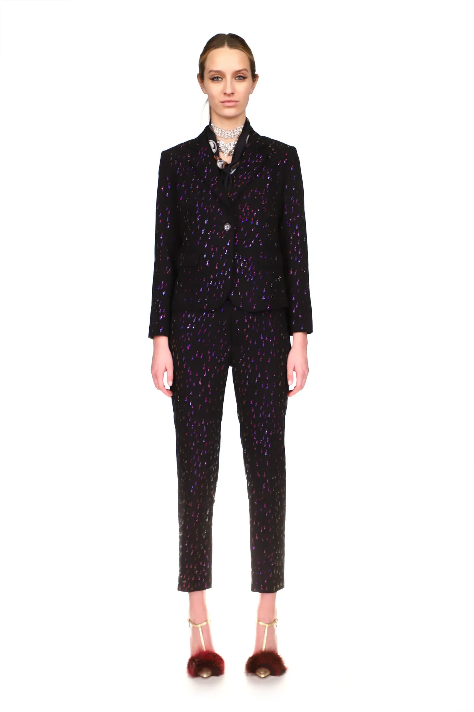 'OIL SLICK' SLIM TROUSER