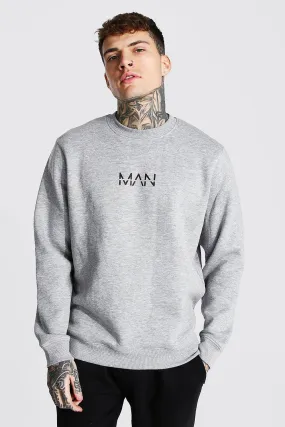 Original Man Regular Sweatshirt | boohooMAN UK