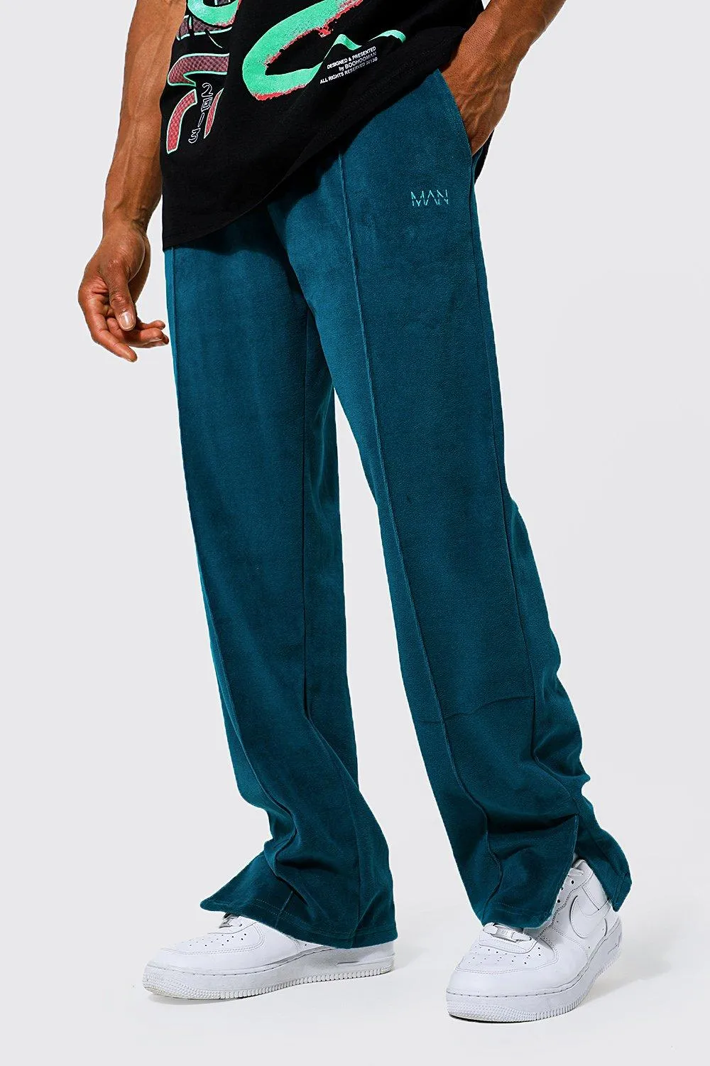  Original Man Velour  Split Hem Jogger